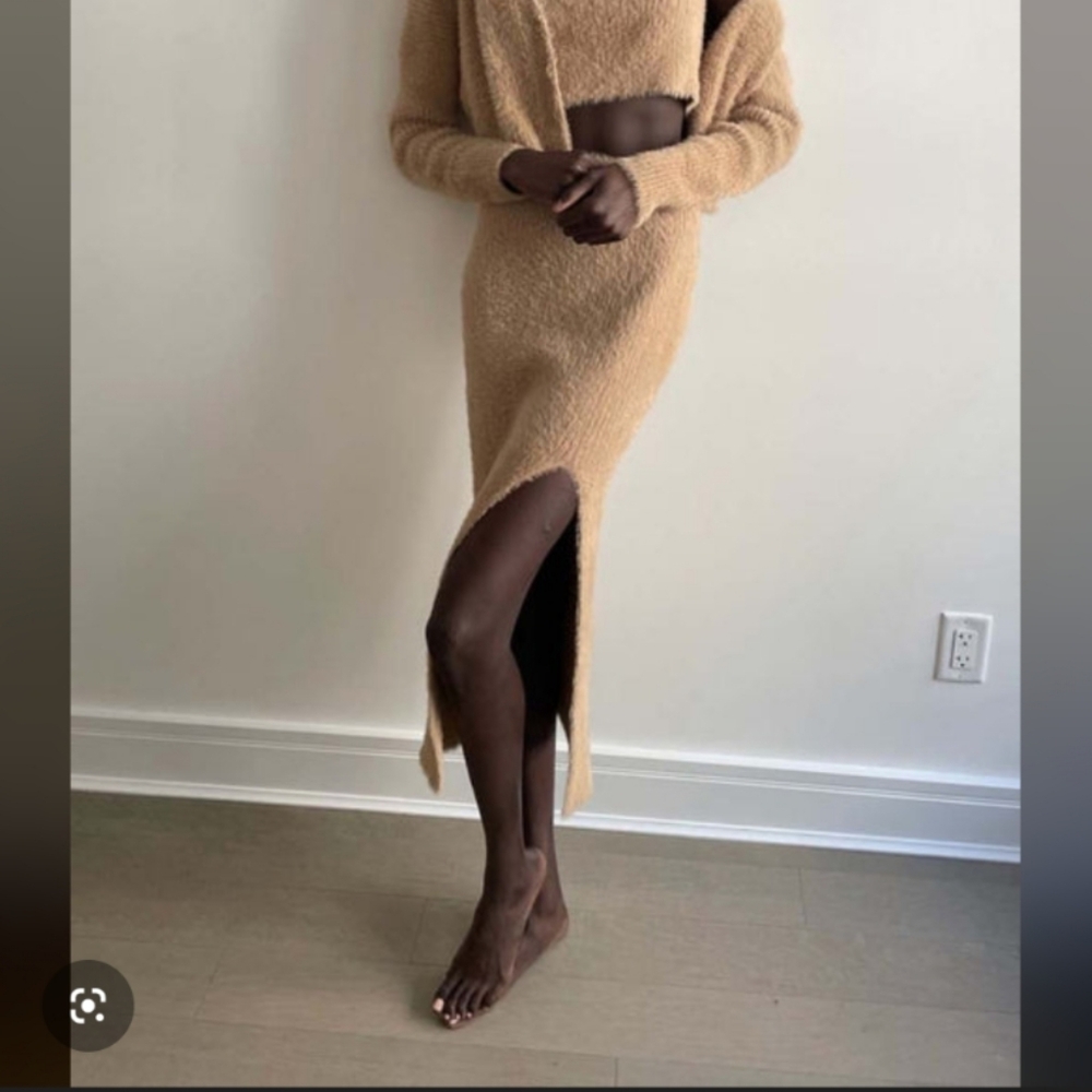 Saylor Tiggy Skirt Eyelash Fuzzy Knit